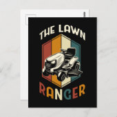 芝生おもしろい草刈り父グラスモーア ポストカード (正面/裏面)