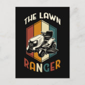 芝生おもしろい草刈り父グラスモーア ポストカード (正面)