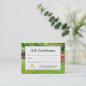 芝生および庭のギフト券 割引カード (スタンド正面)