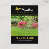 芝生および庭のギフト券 割引カード (裏面)