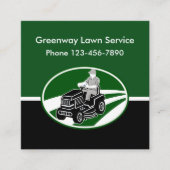 芝生および美化のSevices スクエア名刺 (正面)