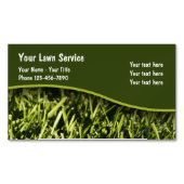 芝生および造園デザイン マグネット名刺 (正面)