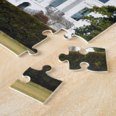 芝生から出たホワイトハウス ジグソーパズル (側面)