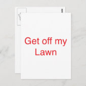 芝生から出る ポストカード (正面/裏面)