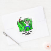 芝生から降りる ラウンドシール (封筒)