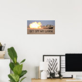 芝生から降りろ! ポスター (ホームオフィス)