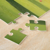 芝生すてきボウリングをする人、 クリケットの投手の男 ジグソーパズル (側面)