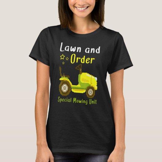 芝生とオーダー特別草刈りユニット草刈り機ラ Tシャツ (正面)