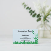 芝生とガーデンサービス 名刺 (スタンド正面)