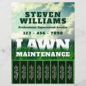 芝生とヤードのサービスはフライヤーを引き裂く チラシ (正面)