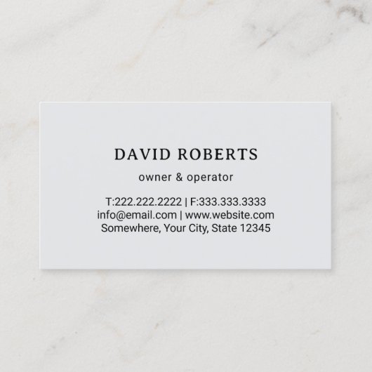 芝生と気に造園のモダン金ゴールドモーワーロゴ 名刺 (裏面)