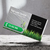 芝生と気に造園サービスメタル 名刺