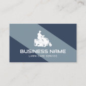 芝生と気に造園サービス乗馬モーワーブルー 名刺 (正面)