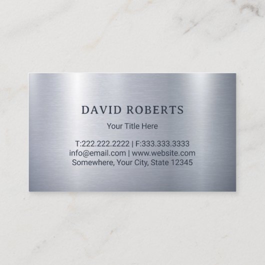 芝生と気に造園メタル乗馬モーワーロゴ 名刺 (裏面)