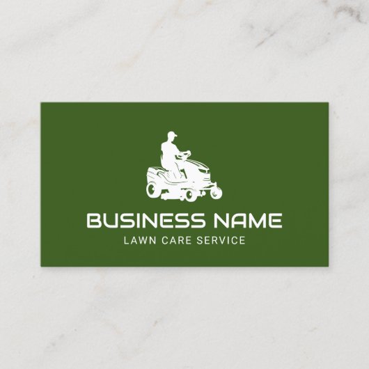 芝生と気に造園乗馬モーワープレーングリーン 名刺 (正面)