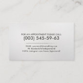 芝生と気に造園 – 芝刈りスケッチ 名刺 (裏面)