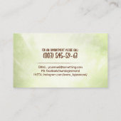 芝生と気に造園 – 芝刈りスケッチ 名刺 (裏面)