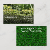 芝生と造園の名刺の両面 名刺 (正面/裏面)