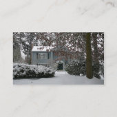 芝生と雪の名刺 名刺 (裏面)