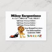 芝生と風景 名刺 (裏面)