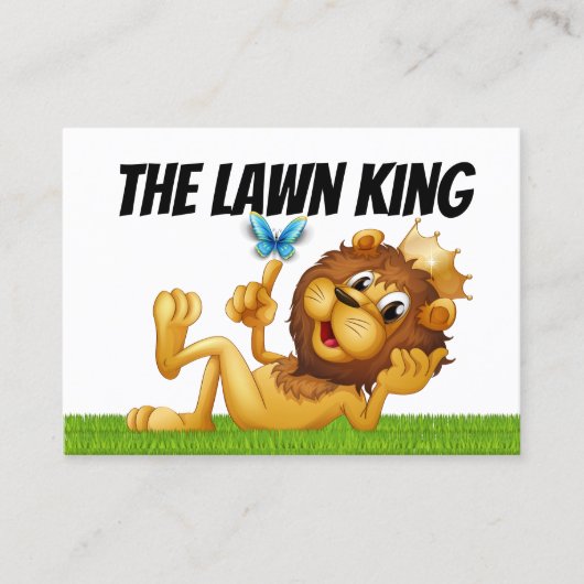 芝生と風景 名刺 (正面)