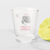 芝生のおもしろい椀ジングルのボウルのクリスマス。 ショットグラス (裏面)