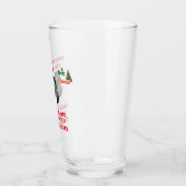 芝生のおもしろい椀ジングルのボウルのクリスマス。 タンブラーグラス (左)