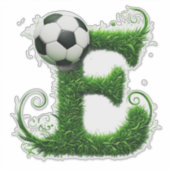 芝生のオブジェ E トピアリー サッカーボール シール (正面)