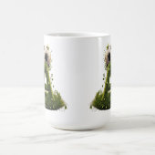 芝生のオブジェAとサッカーボール コーヒーマグカップ (中央)
