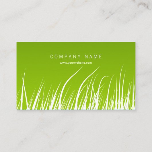 芝生のオーガニックな生態学 名刺 (裏面)
