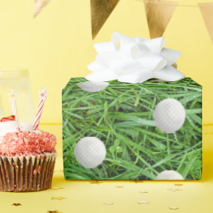 芝生のゴルフボールでラッピングペーパーに85歳の誕生日を祝おう ラッピングペーパー