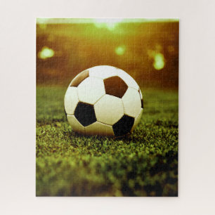 芝生のサッカーボール ジグソーパズル