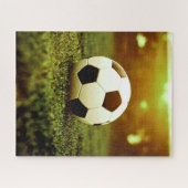 芝生のサッカーボール ジグソーパズル (横)