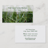 芝生のサービス業カード 名刺 (正面/裏面)