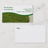 芝生のサービス業カード 名刺 (正面/裏面)