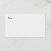 芝生のサービス業カード 名刺 (裏面)