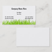 芝生のサービス業カード 名刺 (正面/裏面)