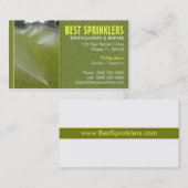 芝生のスプリンクラーの名刺 名刺 (正面/裏面)
