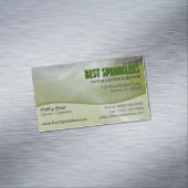 芝生のスプリンクラー/造園の名刺の磁石 マグネット名刺 (インサイチュ)