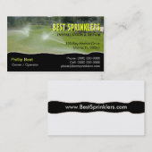 芝生のスプリンクラー/造園の名刺 名刺 (正面/裏面)