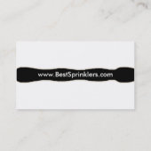 芝生のスプリンクラー/造園の名刺 名刺 (裏面)
