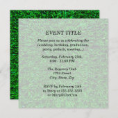 芝生のテンプレート 招待状 (正面/裏面)