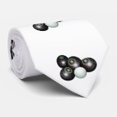 芝生のボウルと子猫、メンズシルキーのネクタイ。 ネクタイ (ロール)