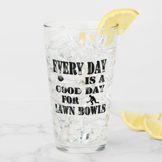 芝生のボウルに毎日が良いビアグラス タンブラーグラス (アイス裏面)