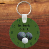 芝生のボウルのオクロック、キーリング キーホルダー (裏面)