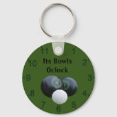 芝生のボウルのオクロック、キーリング キーホルダー (裏面)