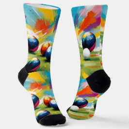 芝生のボウルのカラスプラッシュ、 ソックス