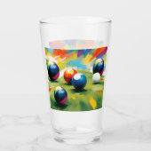 芝生のボウルのカラスプラッシュ、 タンブラーグラス (裏面)