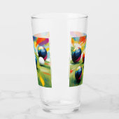 芝生のボウルのカラスプラッシュ、 タンブラーグラス (左)