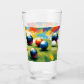 芝生のボウルのカラスプラッシュ、 タンブラーグラス (正面)